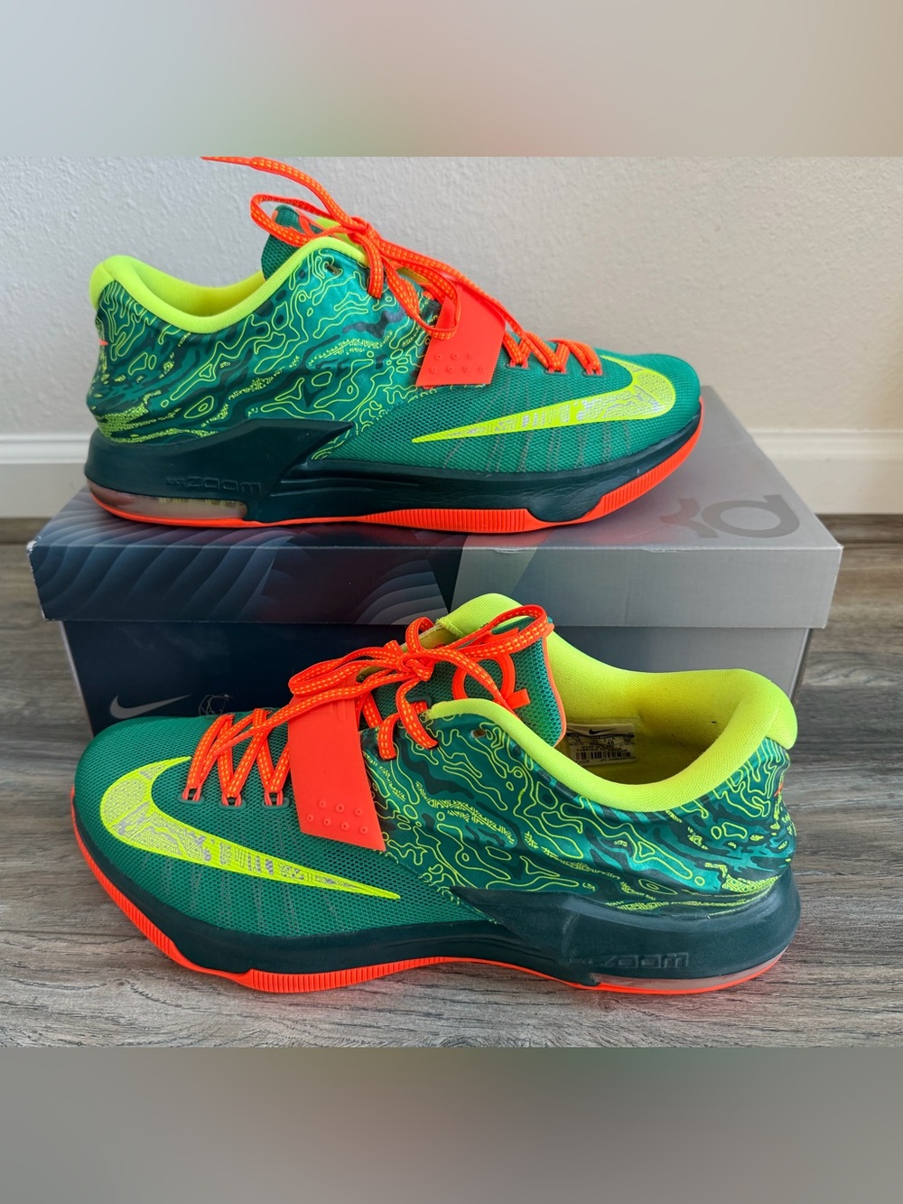Nike KD 7 "Weatherman" sneakers in an emerald green size 12 men